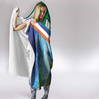 Marshall Islands Kwajalein Atoll Hooded Blanket Polynesian Pattern and Undersea Animals LT03 - Polynesian Pride
