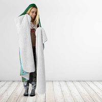 Marshall Islands Kwajalein Atoll Hooded Blanket Polynesian Pattern and Undersea Animals LT03 - Polynesian Pride