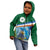 Marshall Islands Kwajalein Atoll Kid Hoodie Polynesian Pattern and Undersea Animals