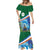 Marshall Islands Kwajalein Atoll Mermaid Dress Polynesian Pattern and Undersea Animals