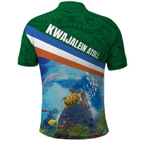 Marshall Islands Kwajalein Atoll Polo Shirt Polynesian Pattern and Undersea Animals LT03 - Polynesian Pride