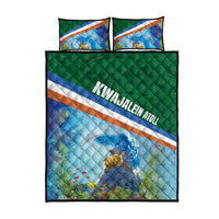 Marshall Islands Kwajalein Atoll Quilt Bed Set Polynesian Pattern and Undersea Animals LT03 - Polynesian Pride