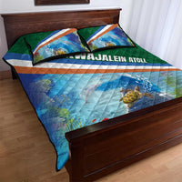 Marshall Islands Kwajalein Atoll Quilt Bed Set Polynesian Pattern and Undersea Animals LT03 - Polynesian Pride