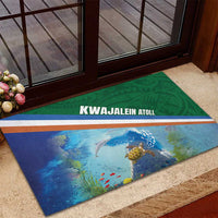 Marshall Islands Kwajalein Atoll Rubber Doormat Polynesian Pattern and Undersea Animals LT03 - Polynesian Pride