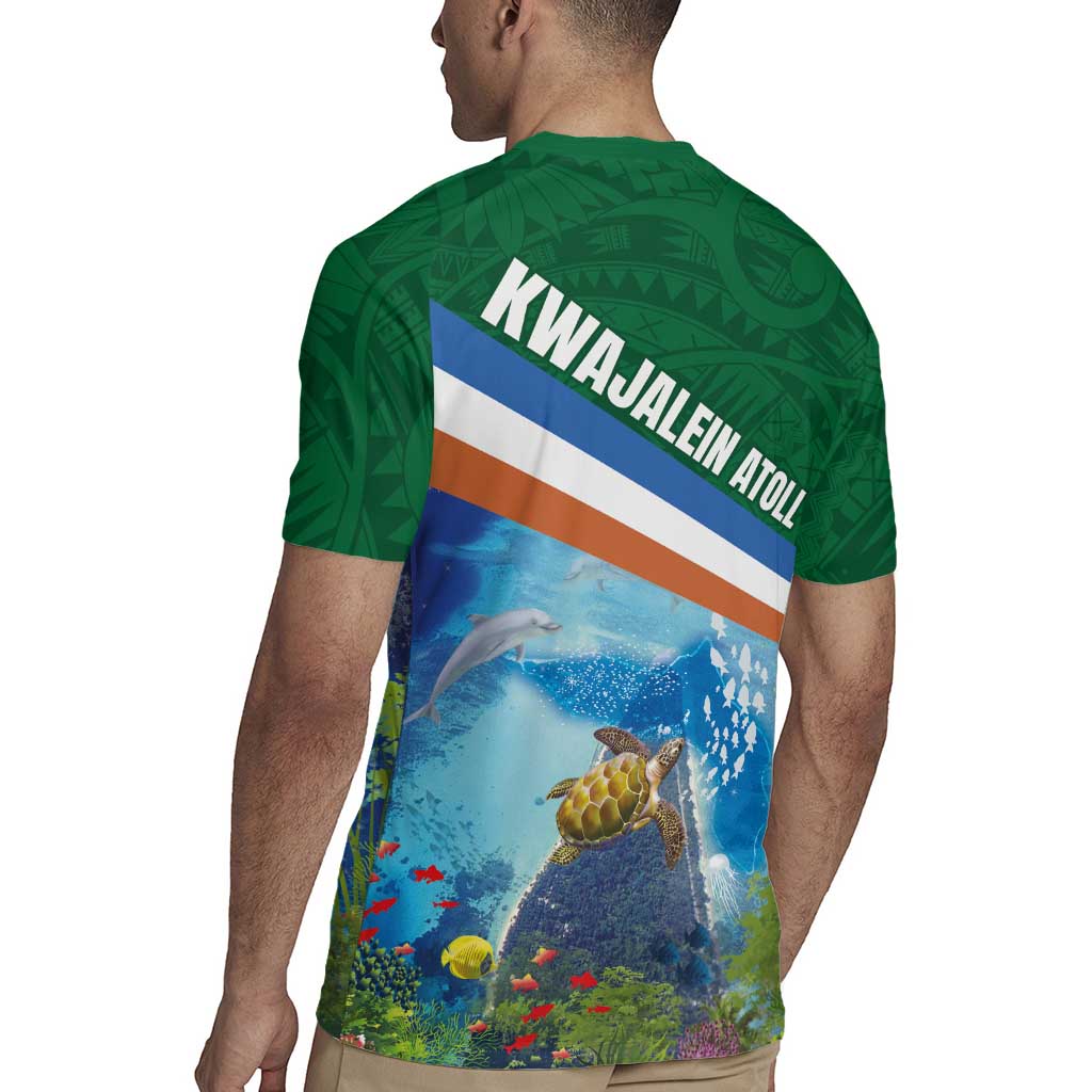 Marshall Islands Kwajalein Atoll Rugby Jersey Polynesian Pattern and Undersea Animals LT03 - Polynesian Pride