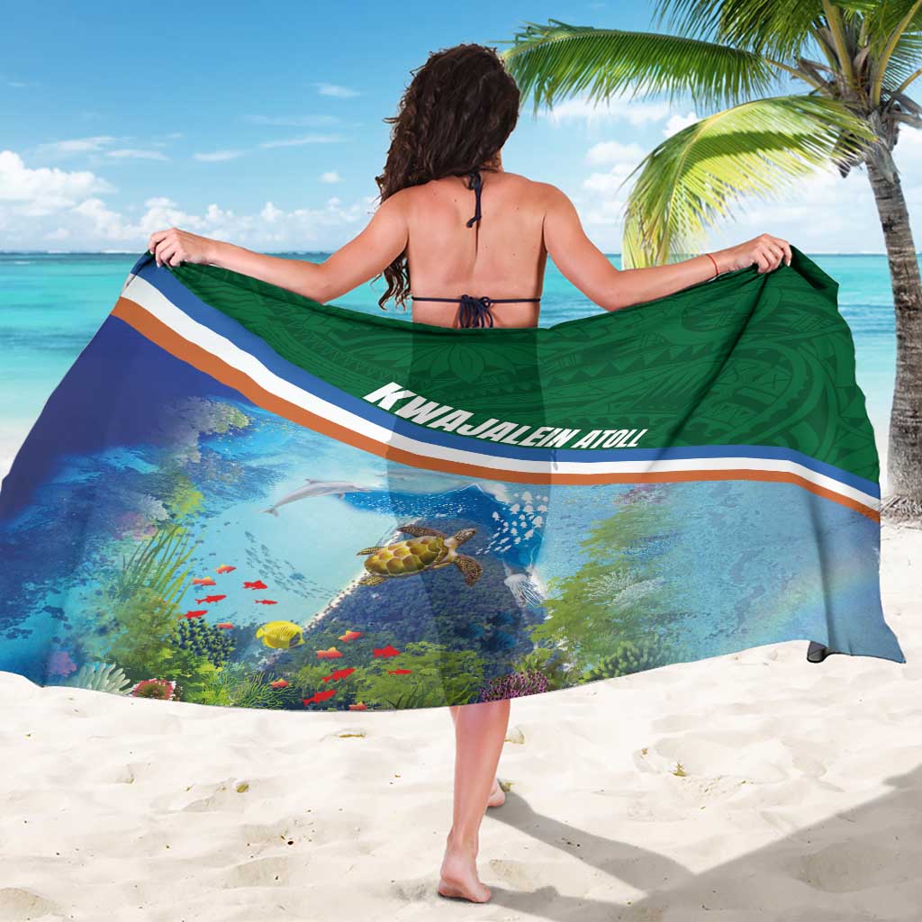 Marshall Islands Kwajalein Atoll Sarong Polynesian Pattern and Undersea Animals LT03 - Polynesian Pride