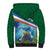 Marshall Islands Kwajalein Atoll Sherpa Hoodie Polynesian Pattern and Undersea Animals