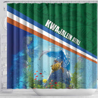 Marshall Islands Kwajalein Atoll Shower Curtain Polynesian Pattern and Undersea Animals LT03 - Polynesian Pride