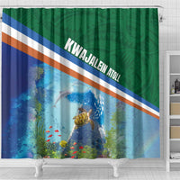 Marshall Islands Kwajalein Atoll Shower Curtain Polynesian Pattern and Undersea Animals LT03 - Polynesian Pride