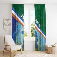 Marshall Islands Kwajalein Atoll Window Curtain Polynesian Pattern and Undersea Animals LT03 - Polynesian Pride