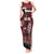 New Zealand Culture Tank Maxi Dress Kia Ora Aotearoa Moko Tattoo Mask with Waka and Maori Art Pattern