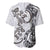 New Zealand Gecko Maori Art Tattoo Baseball Jersey White Color