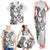 New Zealand Gecko Maori Art Tattoo Family Matching Tank Maxi Dress and Hawaiian Shirt White Color