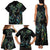 New Zealand Gecko Maori Art Tattoo Family Matching Tank Maxi Dress and Hawaiian Shirt Silver Fern and Paua Shell Mode