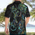 New Zealand Gecko Maori Art Tattoo Hawaiian Shirt Silver Fern and Paua Shell Mode