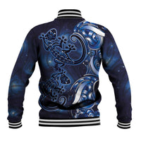 New Zealand Gecko Maori Art Tattoo Baseball Jacket Matariki Mode LT03 - Polynesian Pride