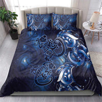 New Zealand Gecko Maori Art Tattoo Bedding Set Matariki Mode LT03 - Polynesian Pride