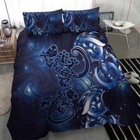 New Zealand Gecko Maori Art Tattoo Bedding Set Matariki Mode LT03 - Polynesian Pride