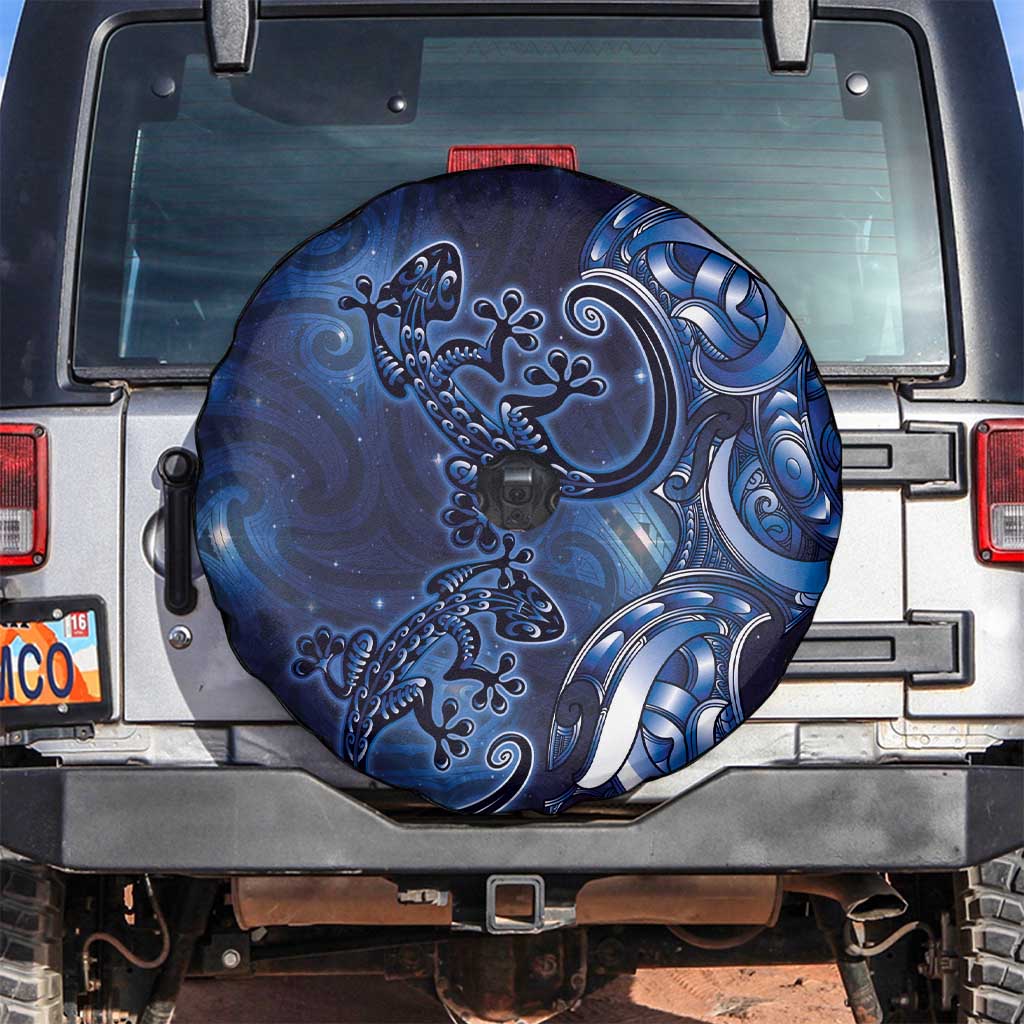 New Zealand Gecko Maori Art Tattoo Spare Tire Cover Matariki Mode