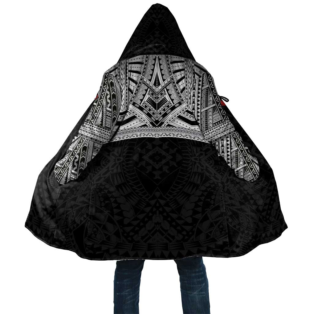 Samoan Traditional Art Tattoos Cloak Tatau Tribal Motifs with Ula Fala Black LT03 Unisex Black - Polynesian Pride