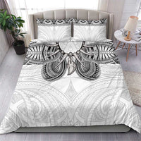 Samoan Traditional Art Tattoos Bedding Set Tatau Tribal Motifs with Ula Nifo White LT03 - Polynesian Pride