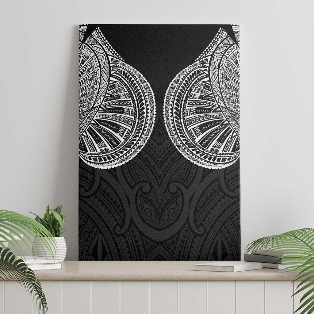 Samoan Traditional Art Tattoos Canvas Wall Art Tatau Roman Reigns Black Color LT03 - Polynesian Pride