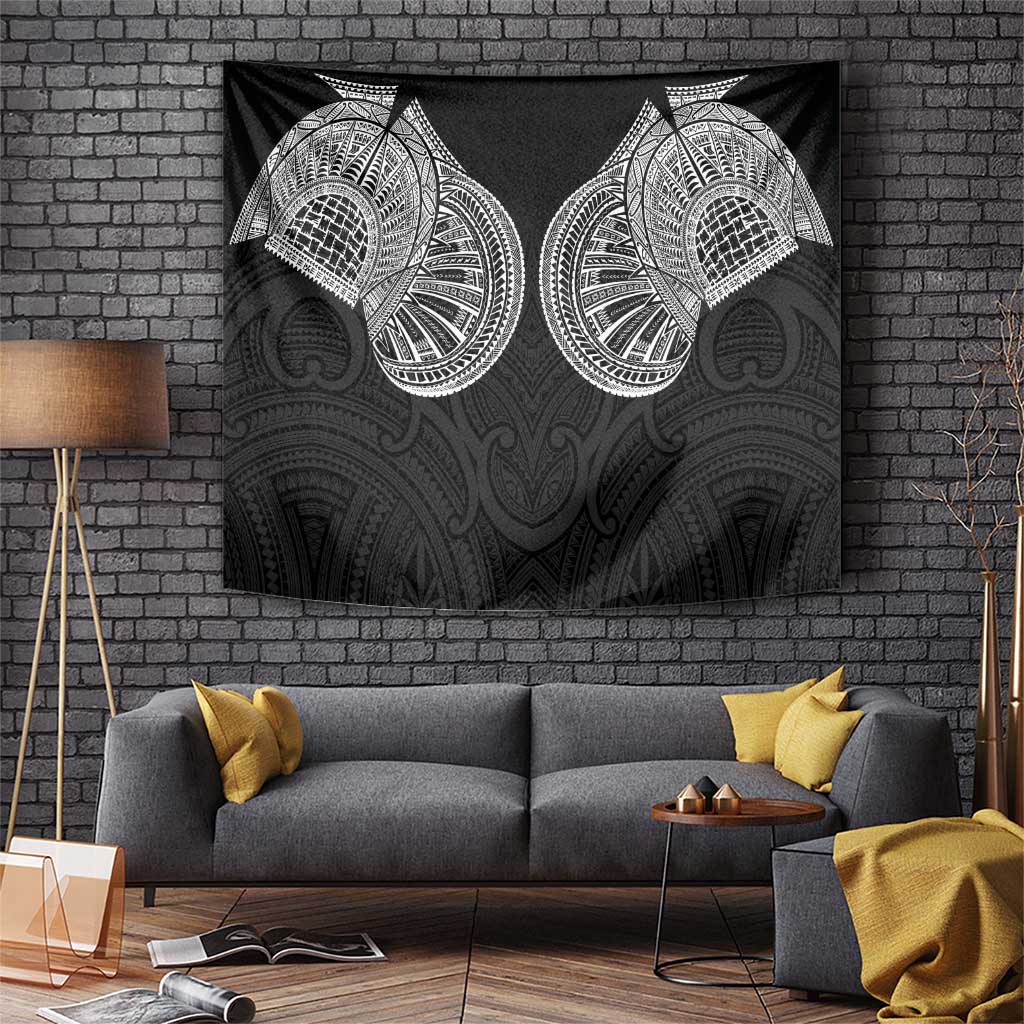 Samoan Traditional Art Tattoos Tapestry Tatau Roman Reigns Black Color LT03 Black - Polynesian Pride