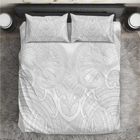 Samoan Traditional Art Tattoos Bedding Set Tatau Roman Reigns White Color LT03 White - Polynesian Pride
