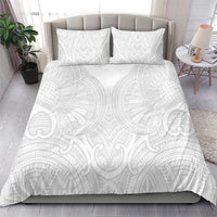 Samoan Traditional Art Tattoos Bedding Set Tatau Roman Reigns White Color LT03 - Polynesian Pride