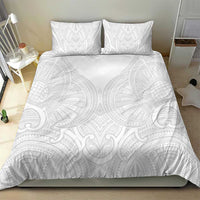 Samoan Traditional Art Tattoos Bedding Set Tatau Roman Reigns White Color LT03 - Polynesian Pride