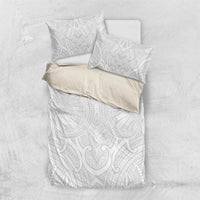 Samoan Traditional Art Tattoos Bedding Set Tatau Roman Reigns White Color LT03 US Twin 172cm x 218cm White - Polynesian Pride