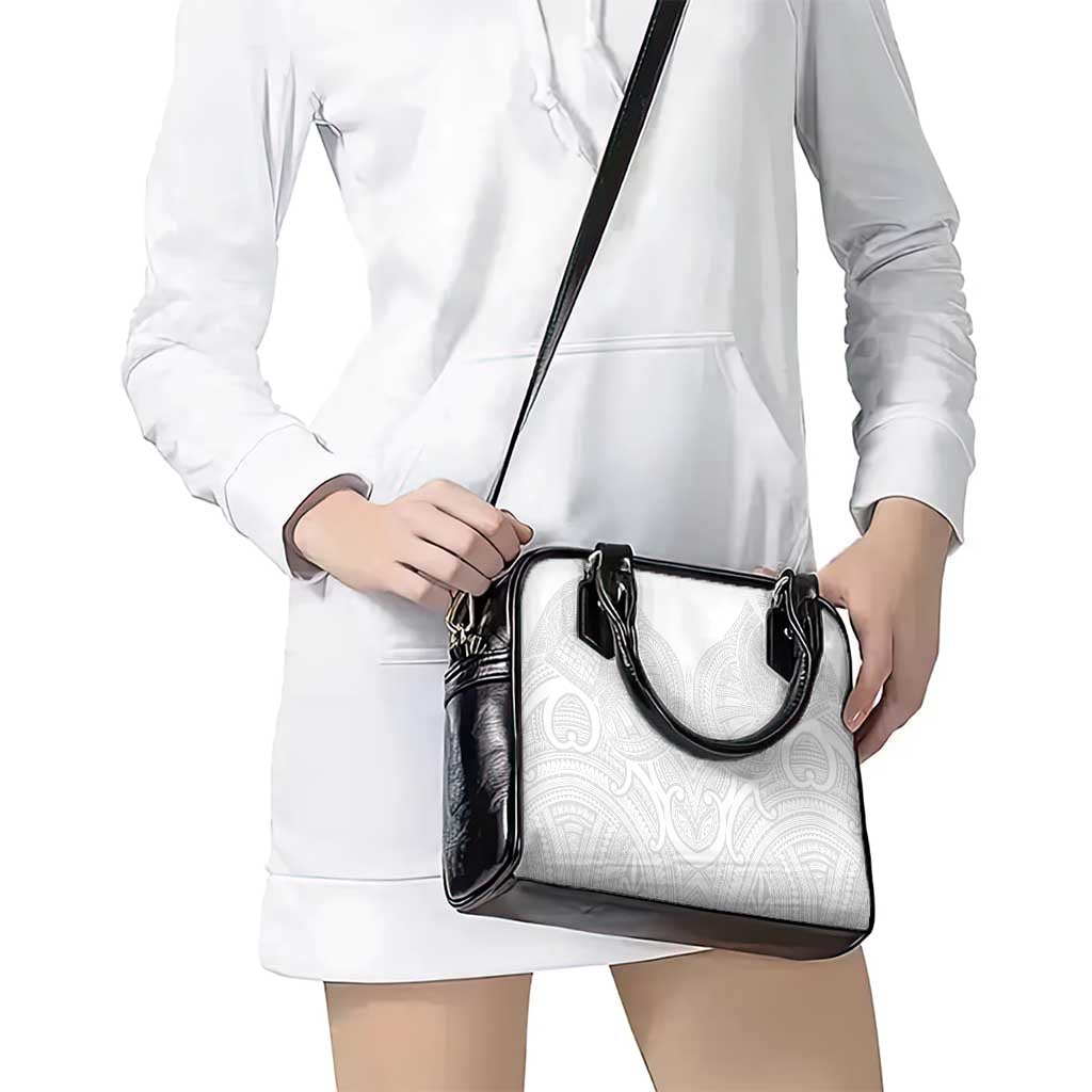 Samoan Traditional Art Tattoos Shoulder Handbag Tatau Roman Reigns White Color LT03 - Polynesian Pride