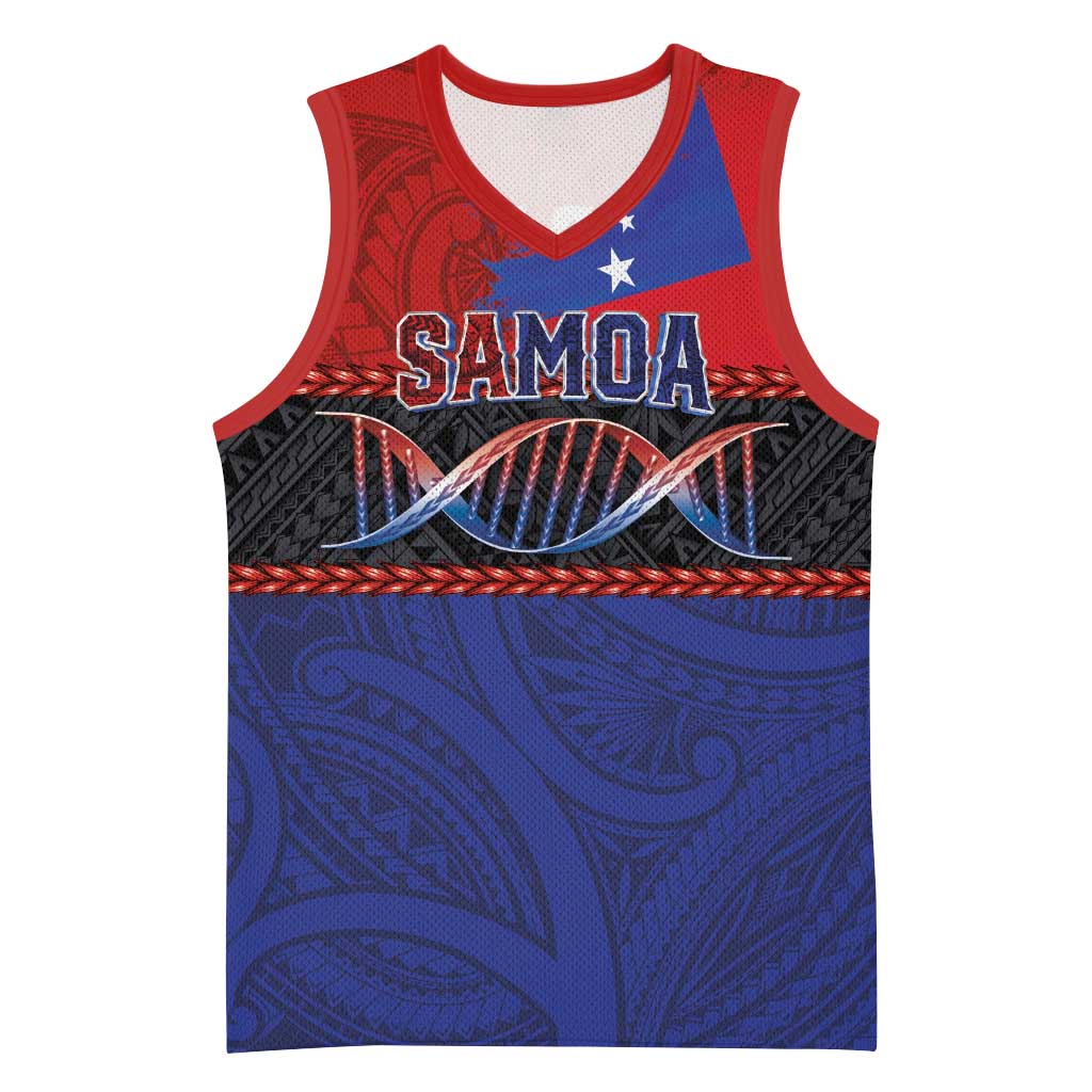 Personalised Samoan DNA-Proud of Samoa Basketball Jersey Polynesian Patterns LT03 Unisex Multicolor - Polynesian Pride