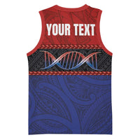 Personalised Samoan DNA-Proud of Samoa Basketball Jersey Polynesian Patterns LT03 - Polynesian Pride