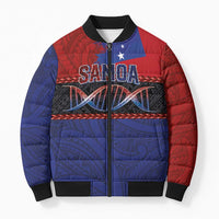 Personalised Samoan DNA-Proud of Samoa Bomber Puffer Jacket Polynesian Patterns LT03 Unisex Multicolor - Polynesian Pride