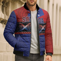 Personalised Samoan DNA-Proud of Samoa Bomber Puffer Jacket Polynesian Patterns LT03 - Polynesian Pride