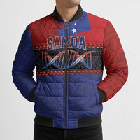 Personalised Samoan DNA-Proud of Samoa Bomber Puffer Jacket Polynesian Patterns LT03 - Polynesian Pride