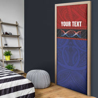 Personalised Samoan DNA-Proud of Samoa Door Cover Polynesian Patterns LT03 - Polynesian Pride