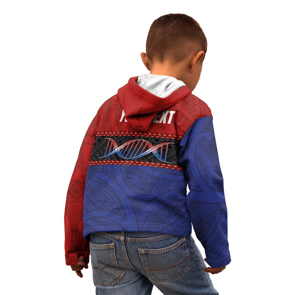 Personalised Samoan DNA-Proud of Samoa Kid Hoodie Polynesian Patterns LT03 - Polynesian Pride