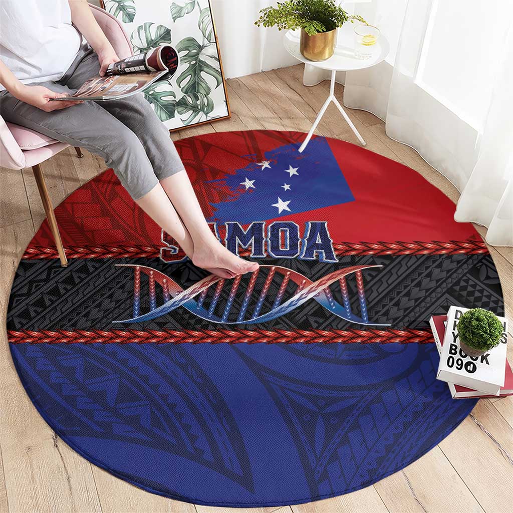 Samoan DNA-Proud of Samoa Round Carpet Polynesian Patterns LT03 - Polynesian Pride