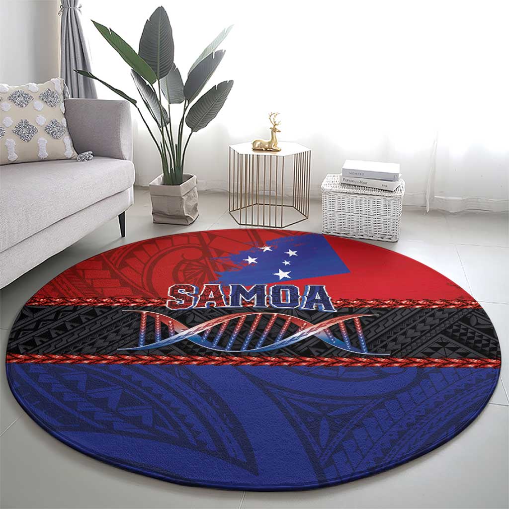 Samoan DNA-Proud of Samoa Round Carpet Polynesian Patterns LT03 - Polynesian Pride