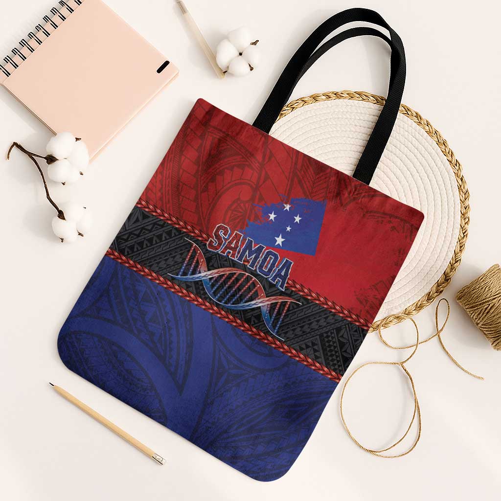 Samoan DNA-Proud of Samoa Tote Bag Polynesian Patterns LT03 Black Strap One Size Multicolor - Polynesian Pride