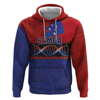 Personalised Samoan DNA-Proud of Samoa Zip Hoodie Polynesian Patterns LT03 Pullover Hoodie Multicolor - Polynesian Pride