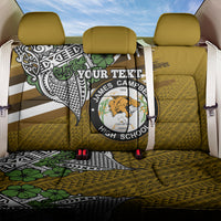 Hawaii James Campbell High School Back Car Seat Cover Kakau Pattern Gold Color Version LT03 One Size Gold - Polynesian Pride
