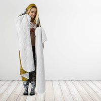 Hawaii James Campbell High School Hooded Blanket Kakau Pattern Gold Color Version LT03 - Polynesian Pride