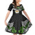 Hawaii James Campbell High School Family Matching Mermaid Dress and Hawaiian Shirt Kakau Pattern Black Version LT03 Daughter's Dress Black - Polynesian Pride