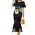 Hawaii James Campbell High School Family Matching Mermaid Dress and Hawaiian Shirt Kakau Pattern Black Version LT03 Mom's Dress Black - Polynesian Pride