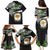 Hawaii James Campbell High School Family Matching Puletasi Dress and Hawaiian Shirt Kakau Pattern Black Version LT03 - Polynesian Pride