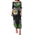 Hawaii James Campbell High School Family Matching Puletasi Dress and Hawaiian Shirt Kakau Pattern Black Version LT03 Mom's Dress Black - Polynesian Pride