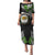 Hawaii James Campbell High School Puletasi Kakau Pattern Black Version LT03 Long Dress Black - Polynesian Pride